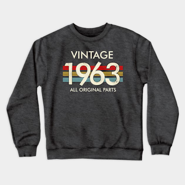 Vintage 1963 All Original Parts Crewneck Sweatshirt by Vladis